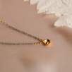 14K Gold Necklace with Labradorite and Diamond
