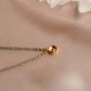 14K Gold Necklace with Labradorite and Diamond