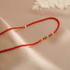 14K Gold Necklace with Coral