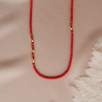 14K Gold Necklace with Coral